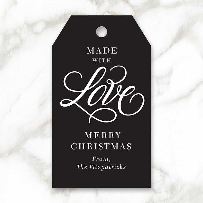 Made With Love Custom Gift Tags