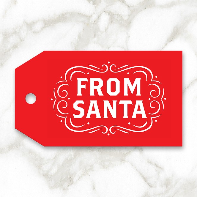 From Santa Custom Gift Tags
