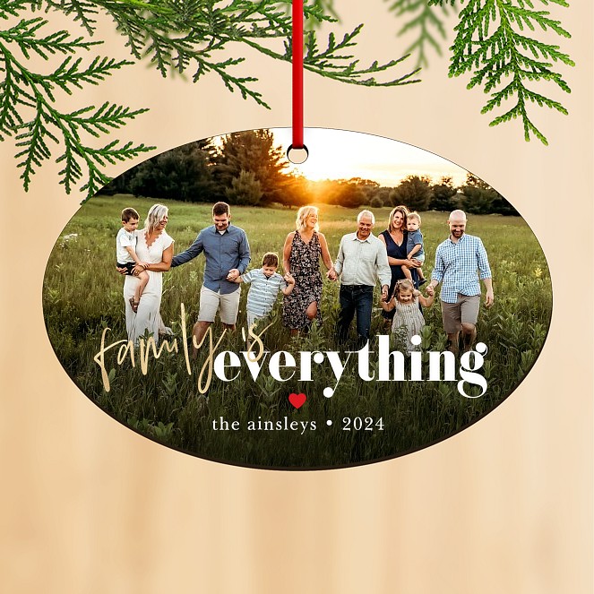 Family is Everything Personalized Ornaments