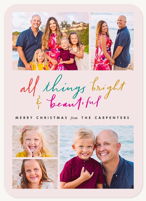 Bright & Beautiful Personalized Holiday Cards