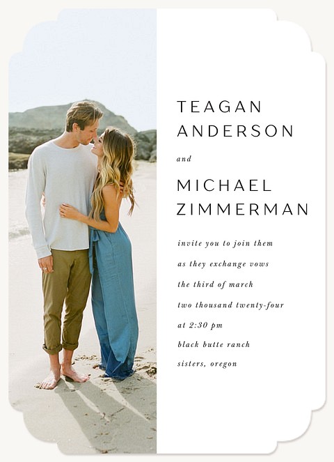 Simple and Clean Wedding Invitations