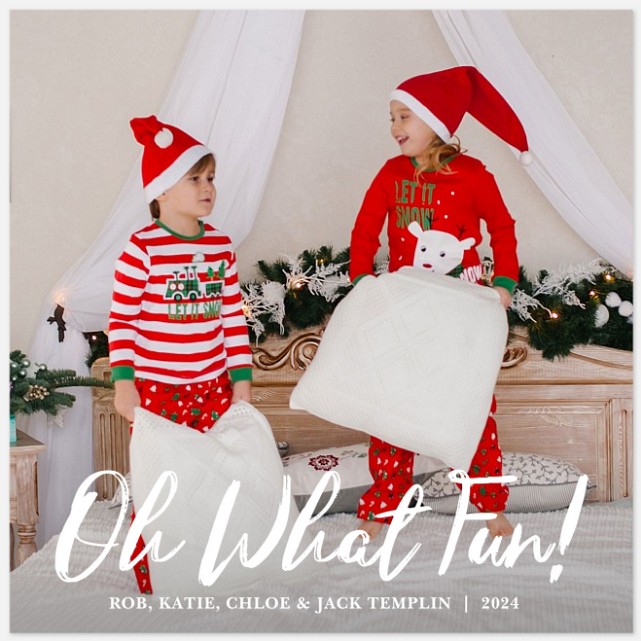 Oh What Fun Holiday Photo Cards