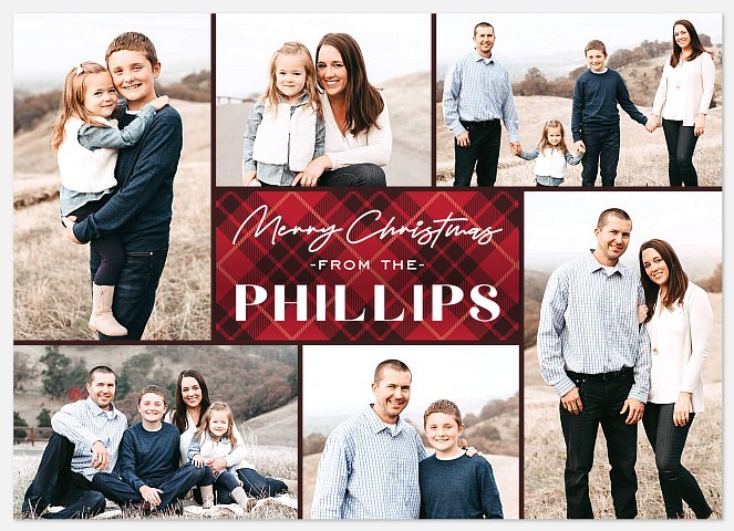 Plaid Tidings Holiday Photo Cards