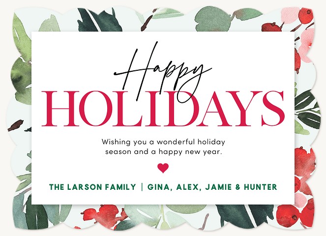 Joyful Frame Personalized Holiday Cards