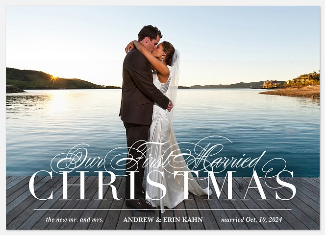 Christmas Newlyweds  Holiday Photo Cards