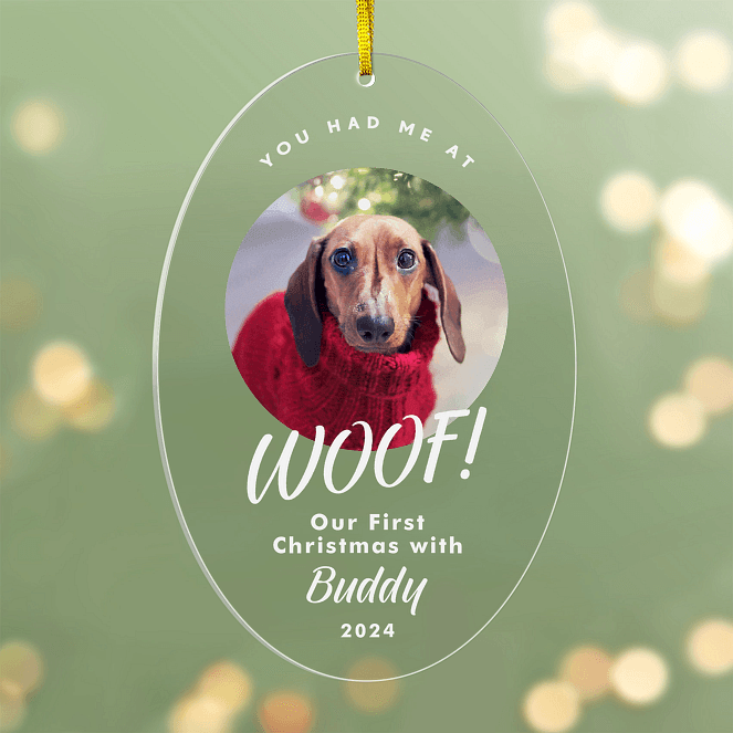 Big Woof Personalized Ornaments