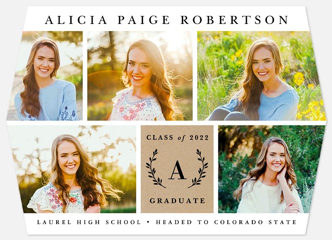 Simple Laurel Graduation Cards