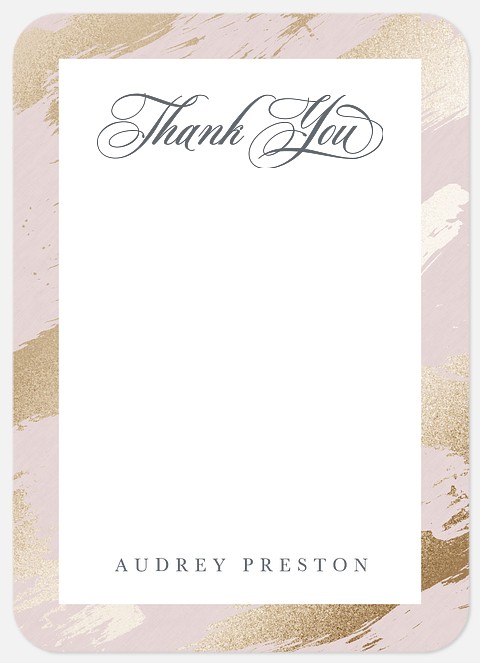 Modern Blush Thank You Cards 