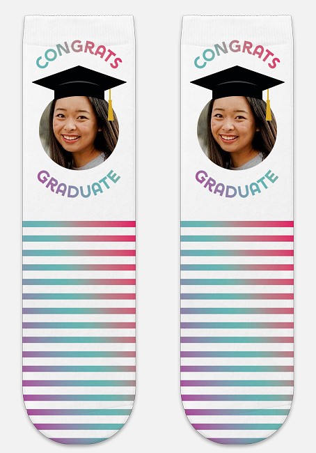 Grad Stripes Custom Socks