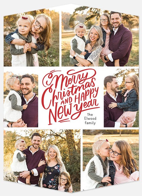 Holly Jolly Script Holiday Photo Cards