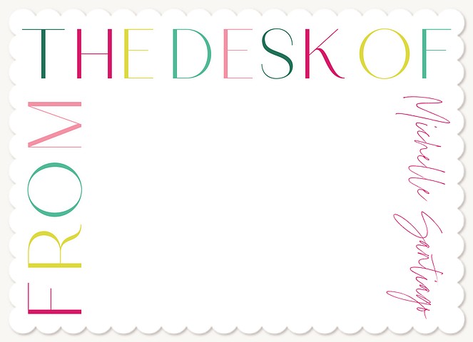 Colorful Stationery Stationery