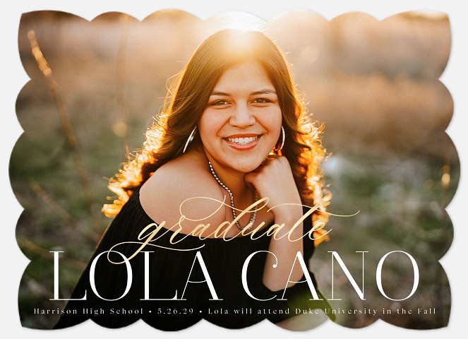 Golden Overlay Graduation Cards