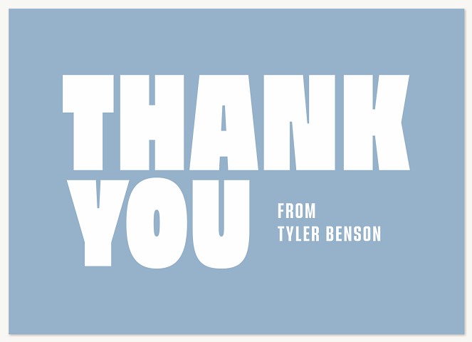 Modern Type Graduation Thank You Cards