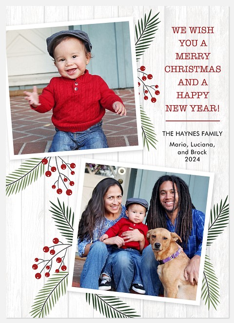 Country Barn Holiday Photo Cards