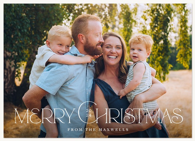 Quiet Luxury Photo Holiday Cards