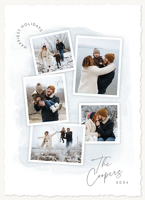 Winter Collage Personalized Holiday Cards