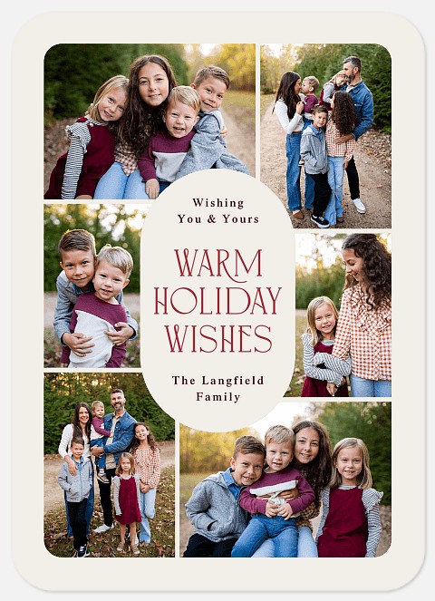 Party of Six Holiday Photo Cards