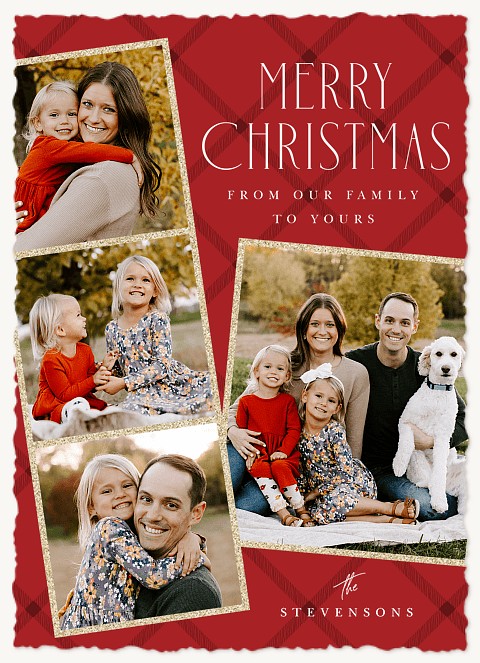 Glitter Glam Personalized Holiday Cards