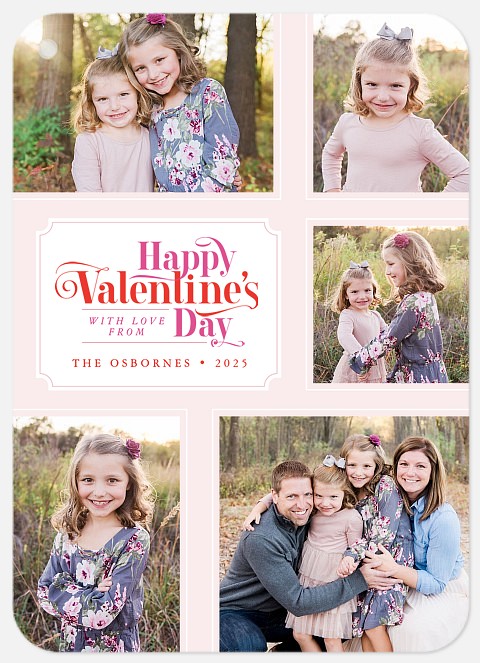 Vintage Label Valentine Photo Cards