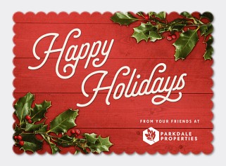 Holly Boughs Card
