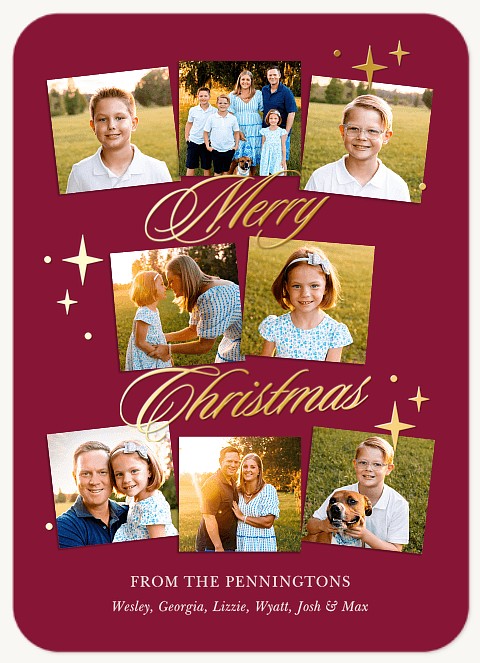 Sparkling Shine Personalized Holiday Cards