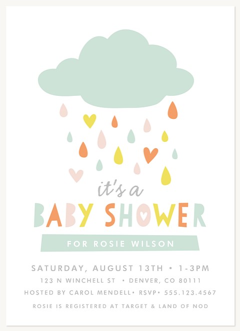 Sprinkling Fun Baby Shower Invites