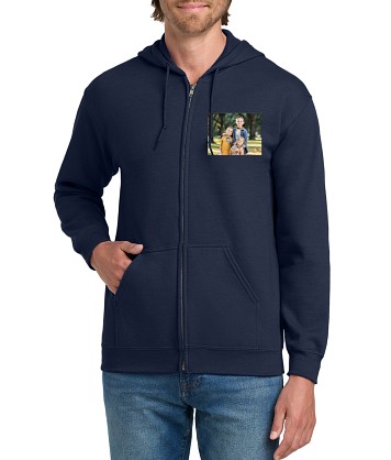 Gildan® Men's Picture-Perfect Photo Full Zip Hooded Sweatshirt