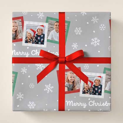 Christmas Card Wrapping Paper