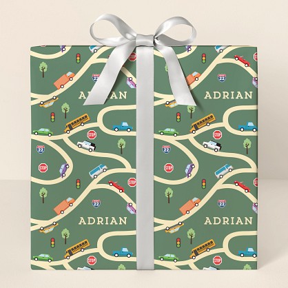 Road Trip Wrapping Paper