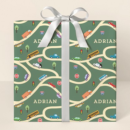 Road Trip Wrapping Paper