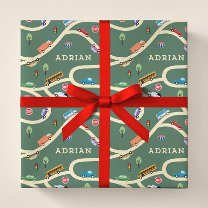 Road Trip Wrapping Paper