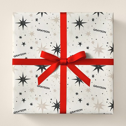 Star Splatter Wrapping Paper
