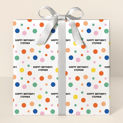  Dots of Fun Wrapping Paper