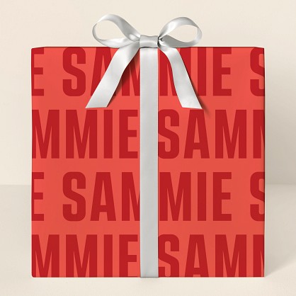 All Caps Wrapping Paper