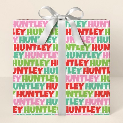 Bold & Bright Letters Wrapping Paper
