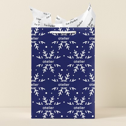 Frosted Snowflakes Gift Bag