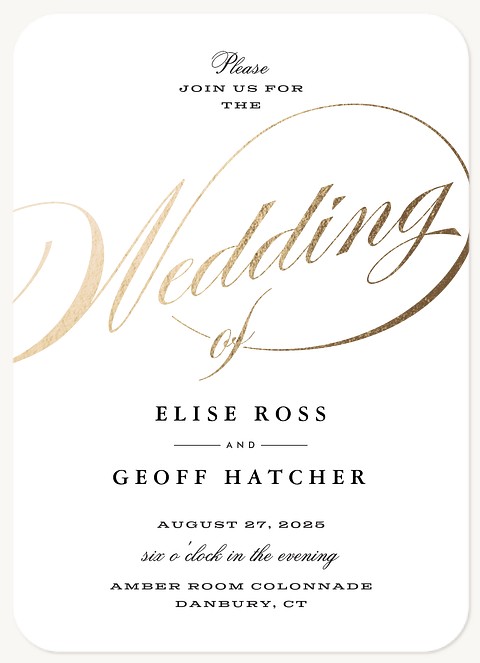 Simply Timeless Wedding Invitations