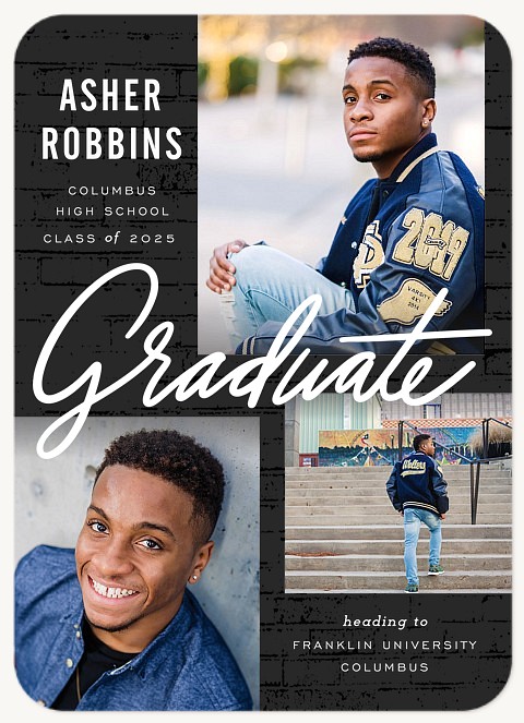 Styled Graduate Graduation Announcements