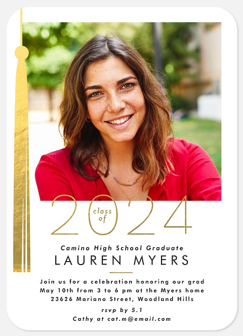 Gilded Tassel Graduation Cards