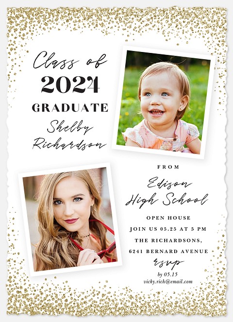 Dusted Confetti Graduation Cards