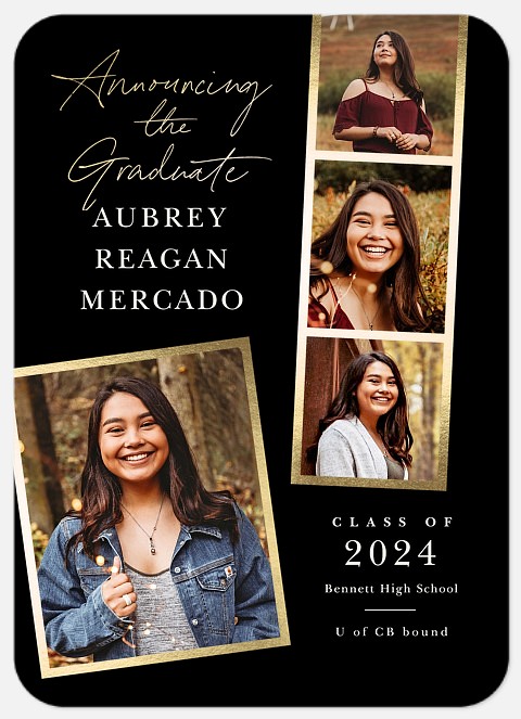 Elegant Snapshots Graduation Cards