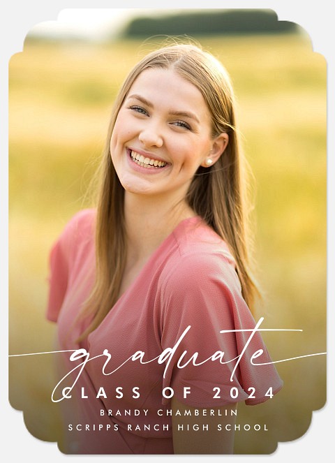 Casual Script Graduation Cards