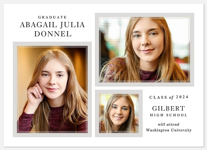 Overlay Frames Graduation Cards