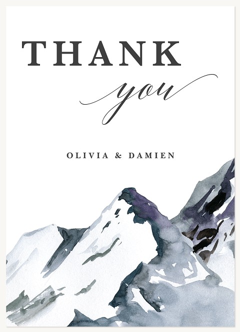 Mountainscape Thank You Cards 