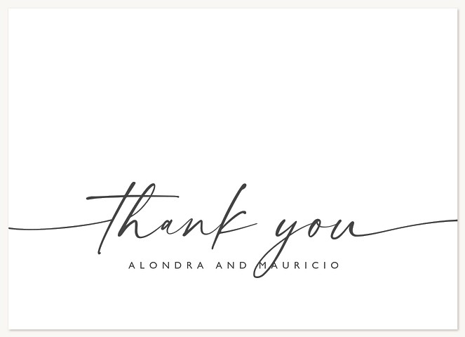 Easygoing Wedding Thank You Cards